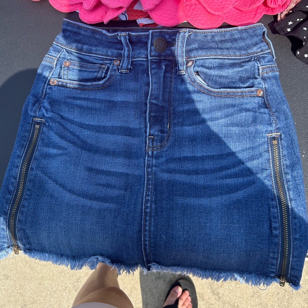 American Eagle blue jean skirt